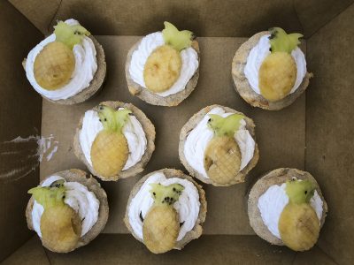 Tropical Pupcakes Dog Treat Recipe | www.thepugdiary.com